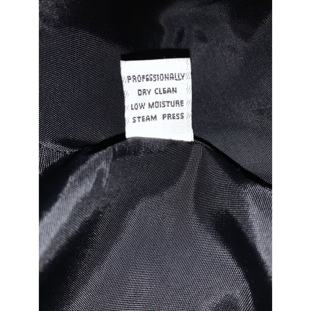 Vintage Women’s SZ 10 Coat Black Outdoor Cold Wool Double Breasted Knee Length - Picture 9 of 12